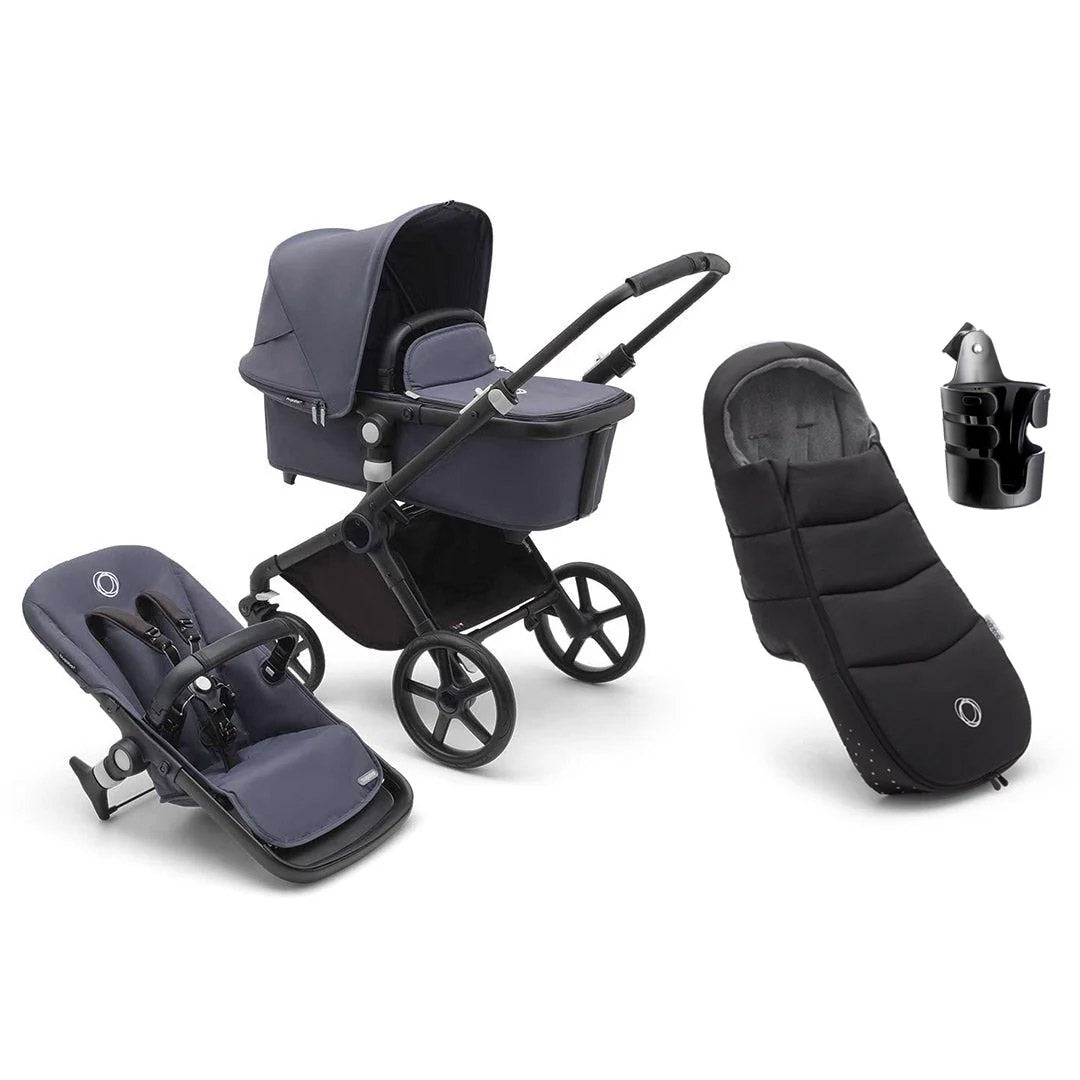 bugaboo fox 3 black Bugaboo Fox Cub Essential Pushchair Bundle