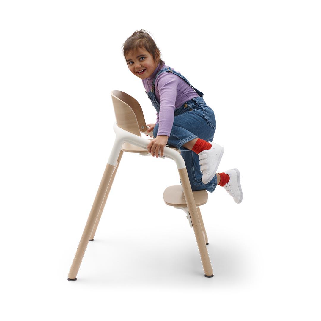 Outlet - Bugaboo Giraffe Highchair - Wood/White-Highchairs- | Natural Baby Shower