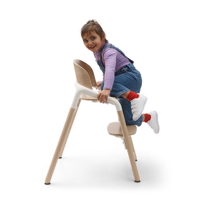 Outlet - Bugaboo Giraffe Highchair - Wood/White-Highchairs- | Natural Baby Shower