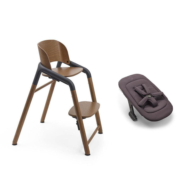 Bugaboo Giraffe + Newborn Set-Highchairs-Wood Grey- | Natural Baby Shower