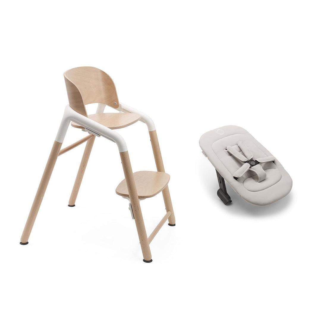 Bugaboo Giraffe + Newborn Set-Highchairs-Wood White- | Natural Baby Shower