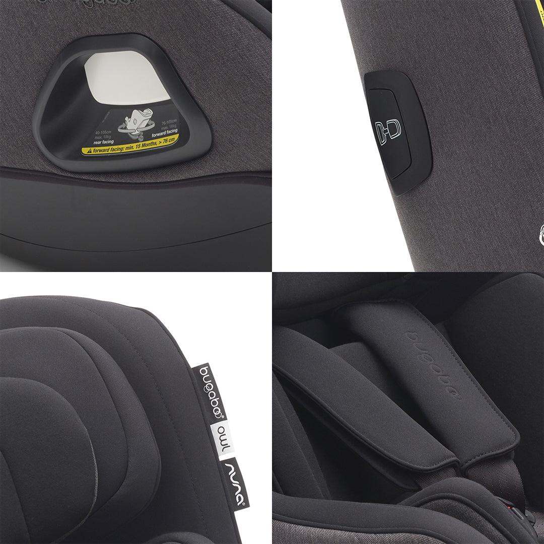 Bugaboo Owl by Nuna Car Seat - Black-Car Seats- | Natural Baby Shower