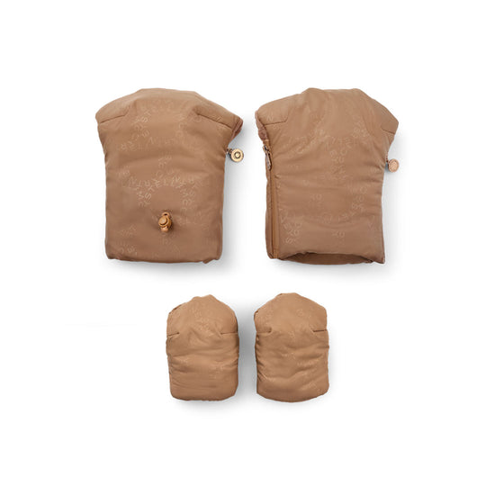 Bugaboo X Stella McCartney Stroller Mittens - Tobacco Brown-Stroller Mittens-Tobacco Brown- | Natural Baby Shower