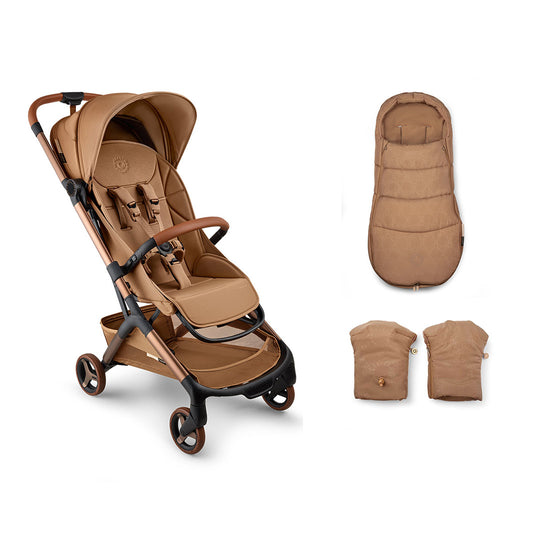 Bugaboo X StellaMcCartney Butterfly 2 Complete Accessory Bundle - Tobacco Brown-Strollers-Tobacco Brown- | Natural Baby Shower
