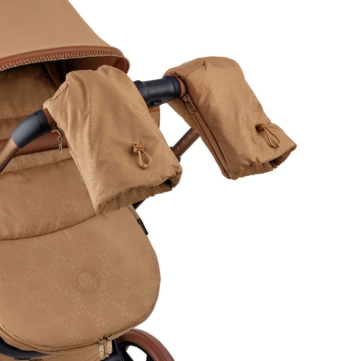 Bugaboo X StellaMcCartney Stroller Mittens - Tobacco Brown-Stroller Mittens-Tobacco Brown- | Natural Baby Shower