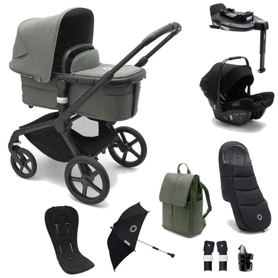 Bugaboo Fox 5 Ultimate Newborn Travel System - Forest Green-Travel Systems-Forest Green- | Natural Baby Shower