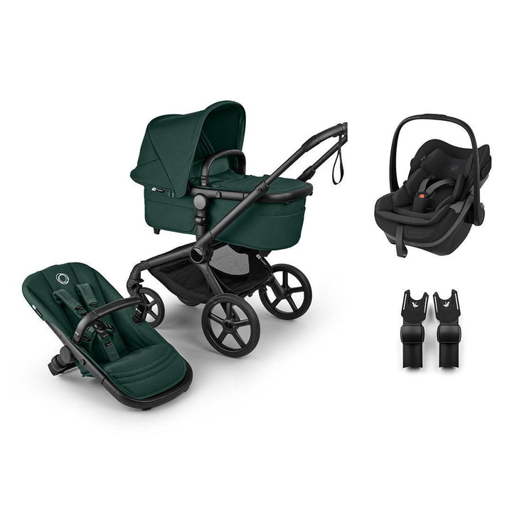 Bugaboo Fox 5 Renew Pebble Slide Pro Travel System-Travel Systems-Fern Green-Without Base | Natural Baby Shower
