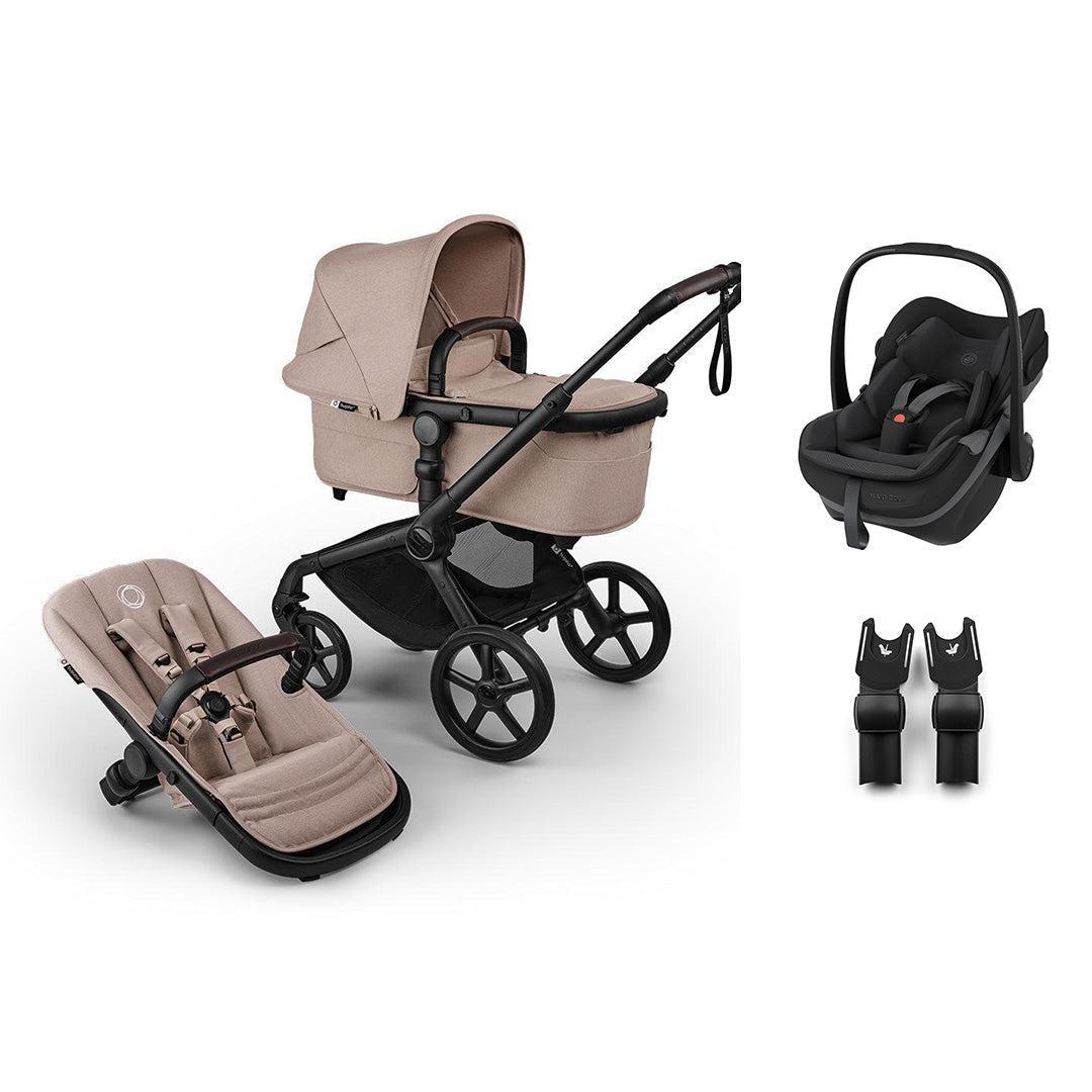Bugaboo Fox 5 Renew Pebble Slide Pro Travel System-Travel Systems-Desert Taupe-Without Base | Natural Baby Shower