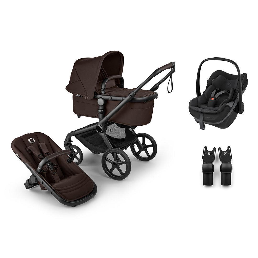 Bugaboo Fox 5 Renew Pebble Slide Pro Travel System-Travel Systems-Cocoa Brown-Without Base | Natural Baby Shower