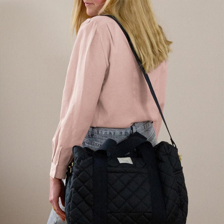 Cam Cam Copenhagen Changing Bag with Pram Straps - Black-Changing Bags-Black- | Natural Baby Shower