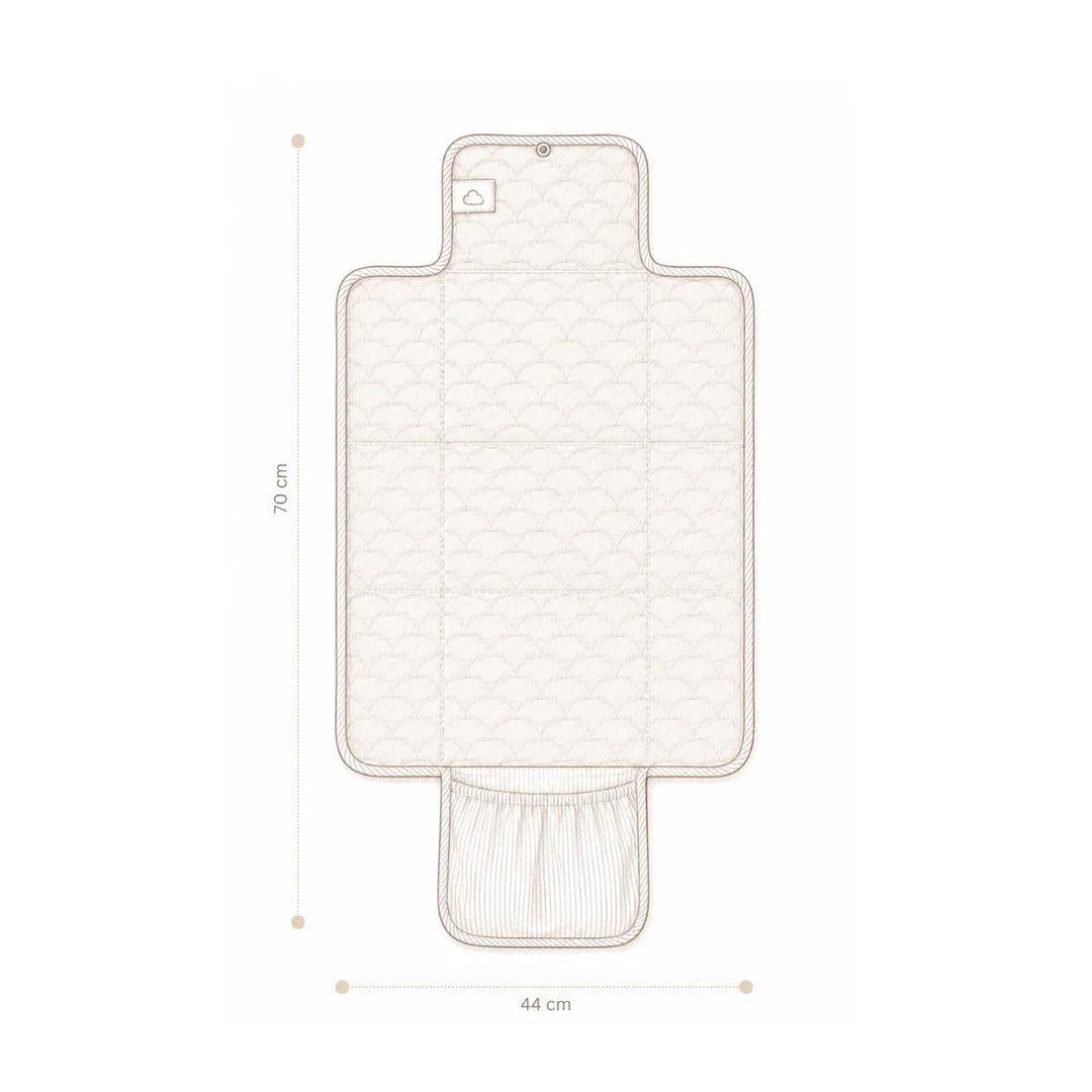 Cam Cam Copenhagen Changing Mat Quilted - Lierre/Almond-Travel Changing Mats-Lierre/Almond- | Natural Baby Shower