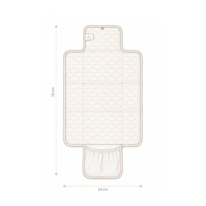 Cam Cam Copenhagen Changing Mat Quilted - Lierre/Almond-Travel Changing Mats-Lierre/Almond- | Natural Baby Shower