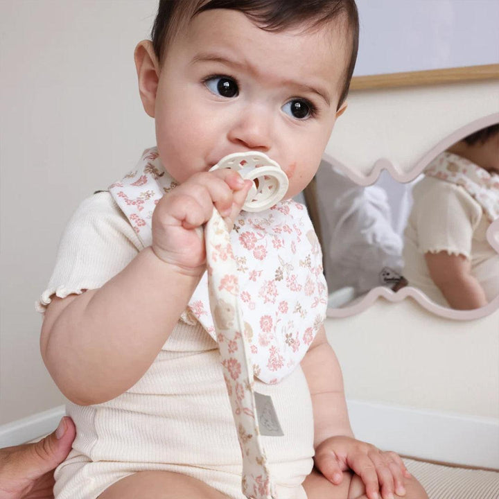 Cam Cam Copenhagen Embroidered Pacifier Holder - Augusta-Pacifier Holders-Augusta- | Natural Baby Shower