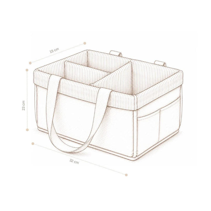 Cam Cam Copenhagen Nappy Caddy - Bows-Changing Baskets-Bows- | Natural Baby Shower