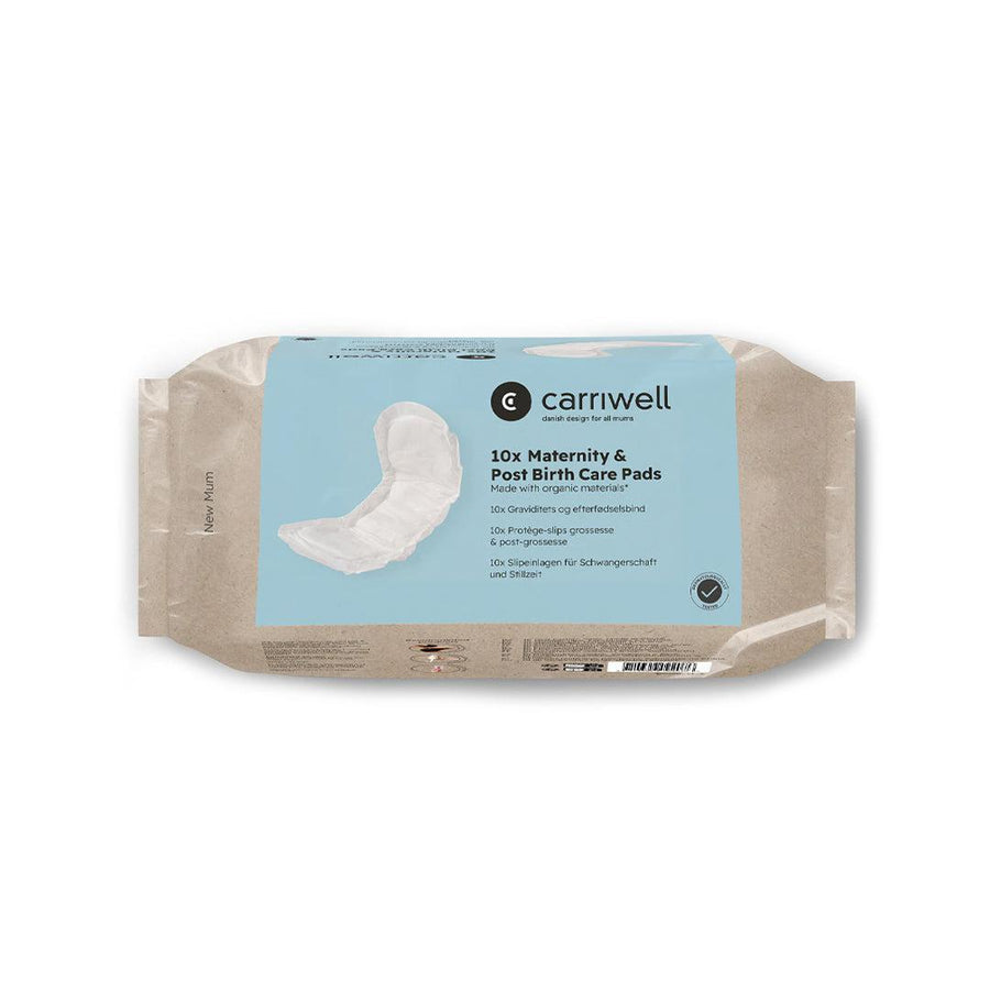 Carriwell Disposable 10x Maternity & Post Birth Care Pads - White-Sanitary Wear-White-One size | Natural Baby Shower