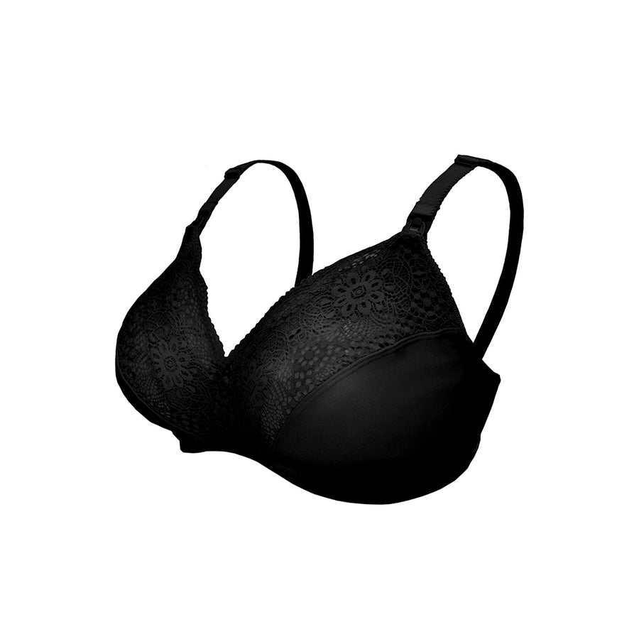 Carriwell Soft As Silk Nursing Bra - Black-Nursing Bras-Black-Extra Large | Natural Baby Shower