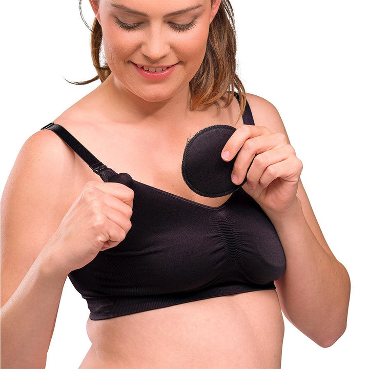 Carriwell Washable Breast Pads - 6 Pack - Black-Breast Pads-Black- | Natural Baby Shower
