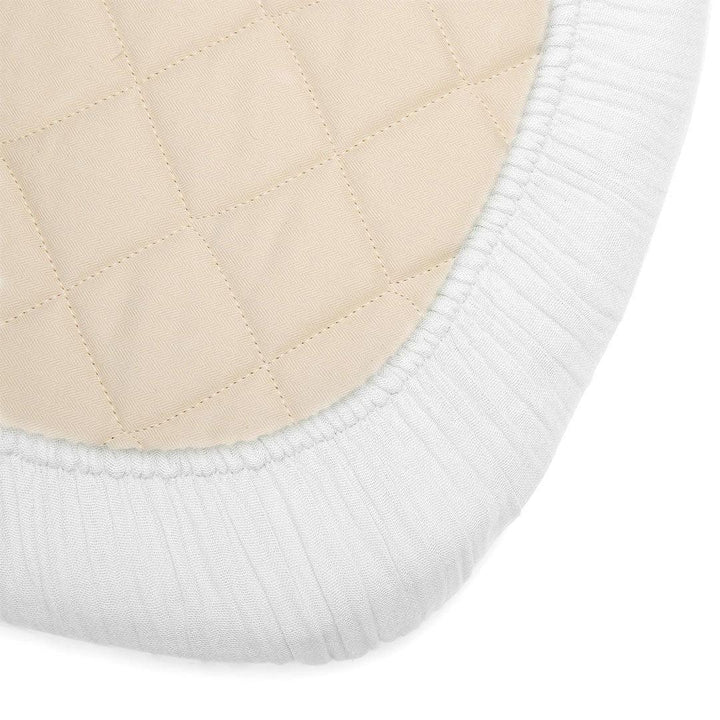 Charlie Crane KUMI Crib Fitted Sheet - White-Sheets- | Natural Baby Shower