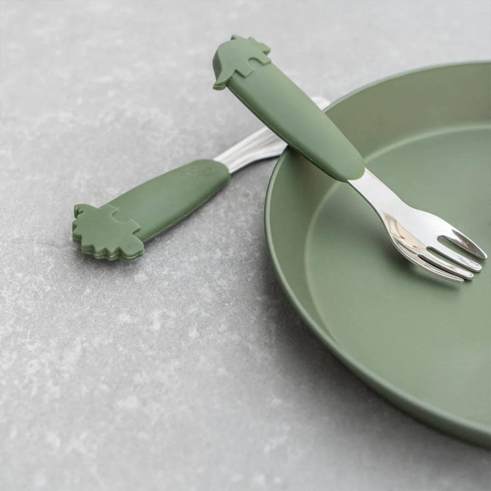Citron 3 Pcs Kids Cutlery Set - Dino-Cutlery-Dino- | Natural Baby Shower