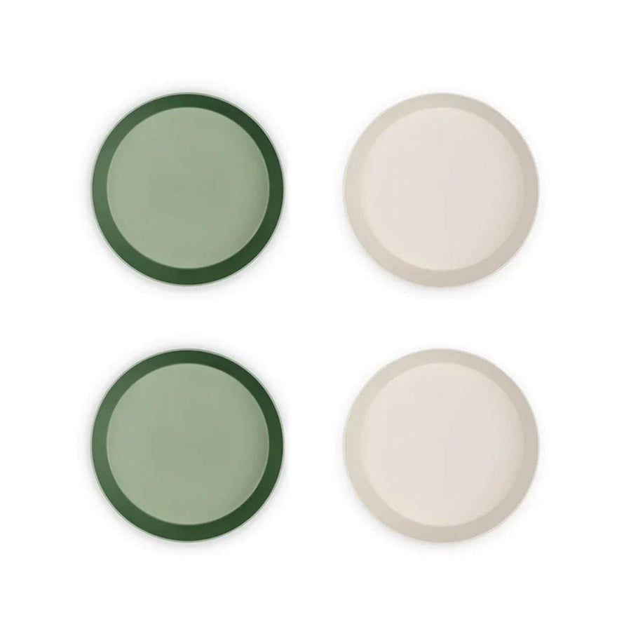 Citron ECO set of 4 Plates - Green / Cream-Plates-Green / Cream- | Natural Baby Shower