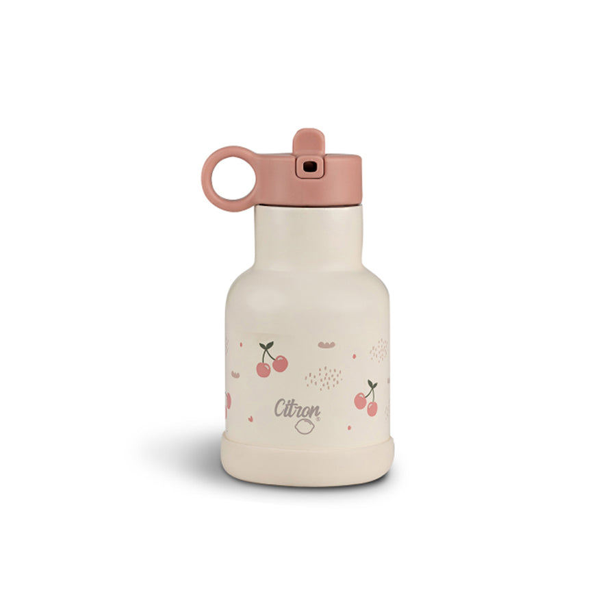 Citron Stainless Steel Insulated Water Bottle - Cherry-Drinking Bottles-Cherry-250ml | Natural Baby Shower