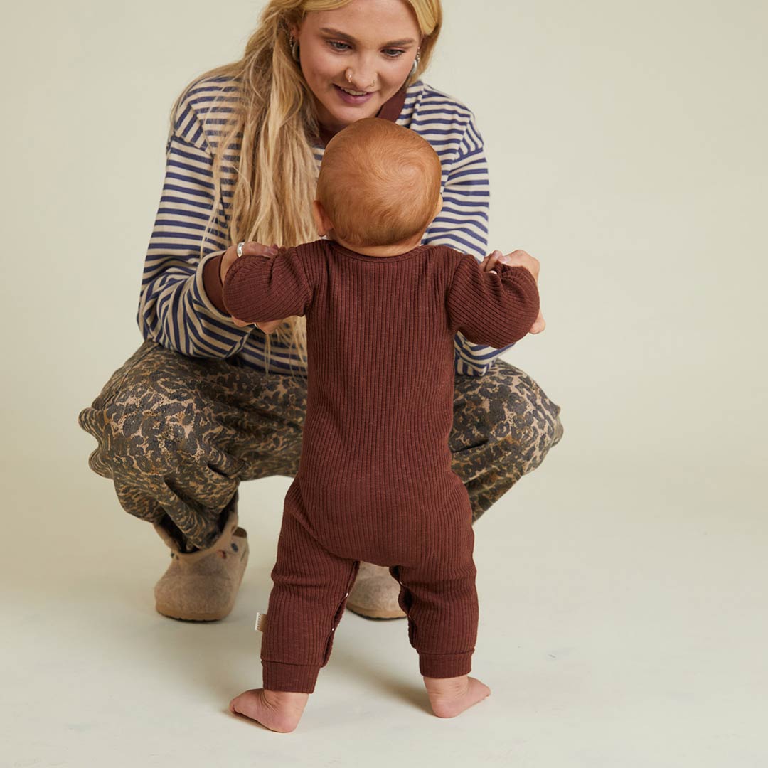 Claude & Co Milking It Plum Onesie - Plum-Sleepsuits-Plum-0-3M | Natural Baby Shower