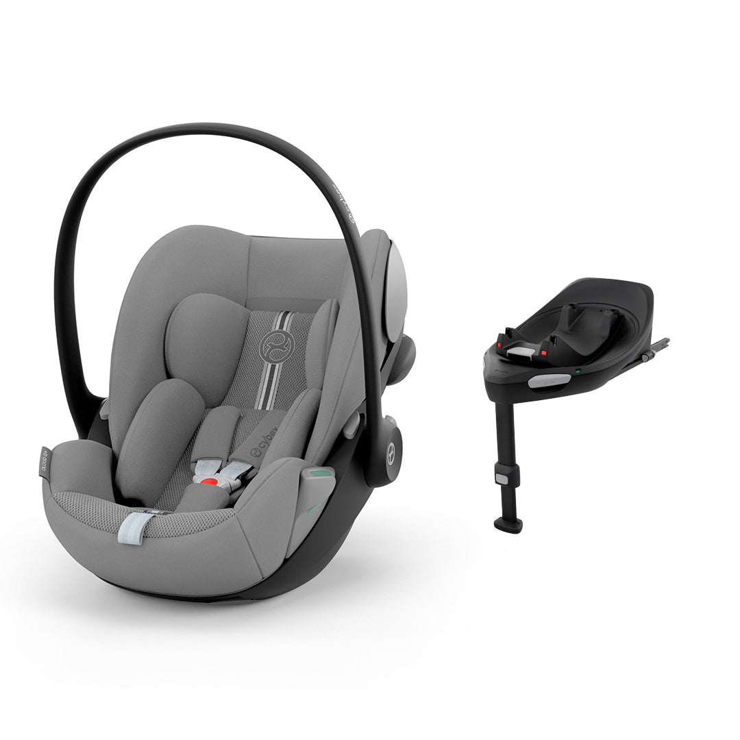 CYBEX Cloud G i-Size Plus Car Seat - Stone Grey-Car Seats-Stone Grey-With Base | Natural Baby Shower