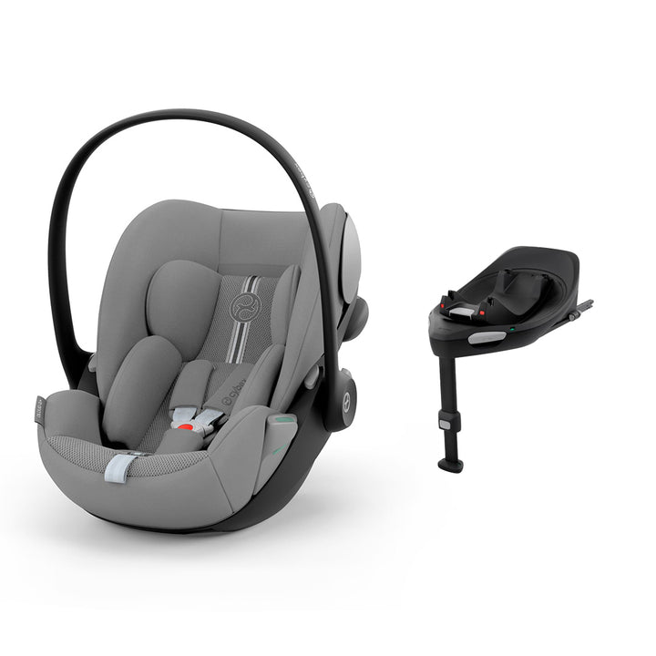 CYBEX Cloud G i-Size Plus Car Seat - Stone Grey-Car Seats-Stone Grey-With Base | Natural Baby Shower