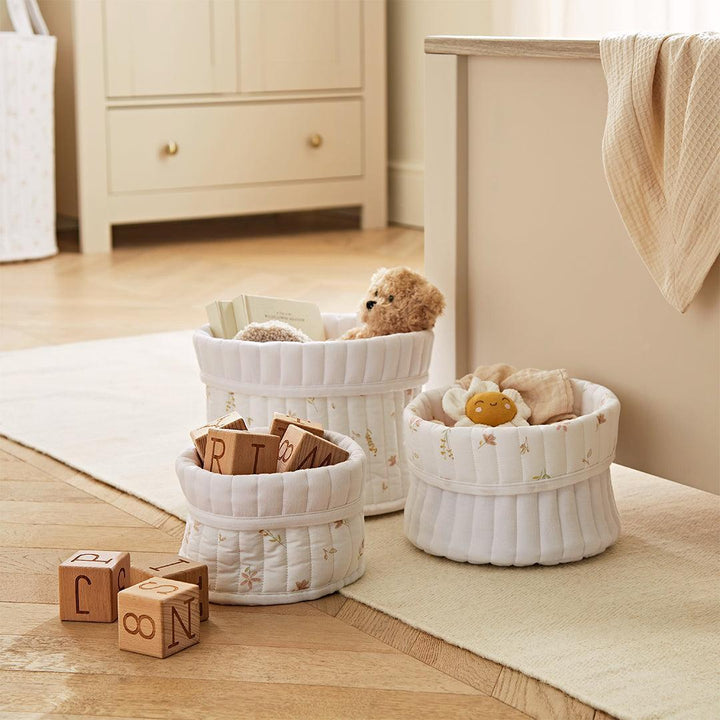 CuddleCo 3pk Storage Baskets - Cashmere Meadow-Storage Baskets-Cashmere Meadow- | Natural Baby Shower