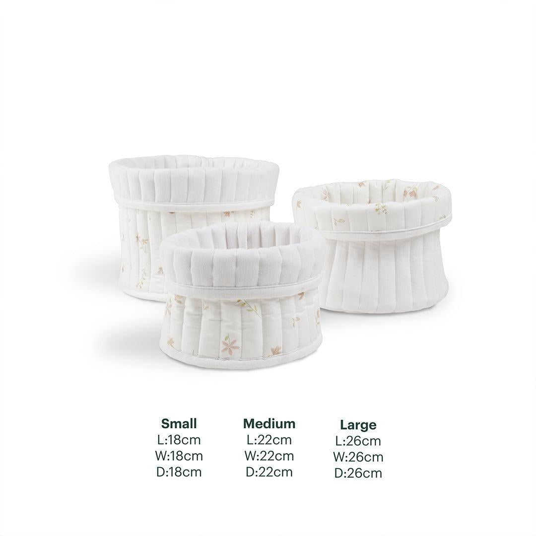 CuddleCo 3pk Storage Baskets - Cashmere Meadow-Storage Baskets-Cashmere Meadow- | Natural Baby Shower