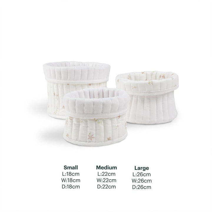 CuddleCo 3pk Storage Baskets - Cashmere Meadow-Storage Baskets-Cashmere Meadow- | Natural Baby Shower