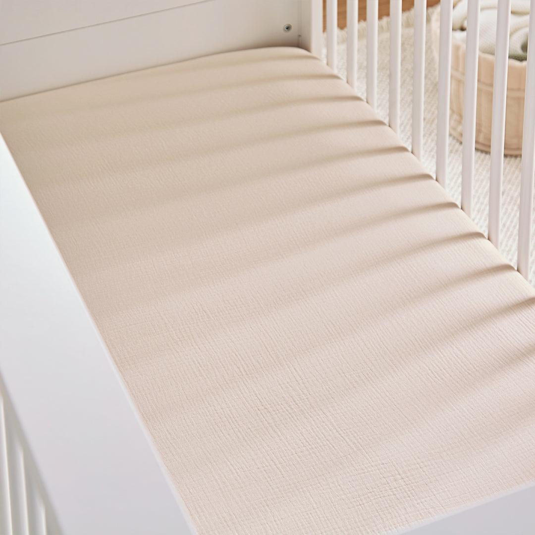 CuddleCo 4pc Cot Bed Bedding Set - Cashmere Waffle-Bedding Sets-Cashmere Waffle-Cot Bed | Natural Baby Shower