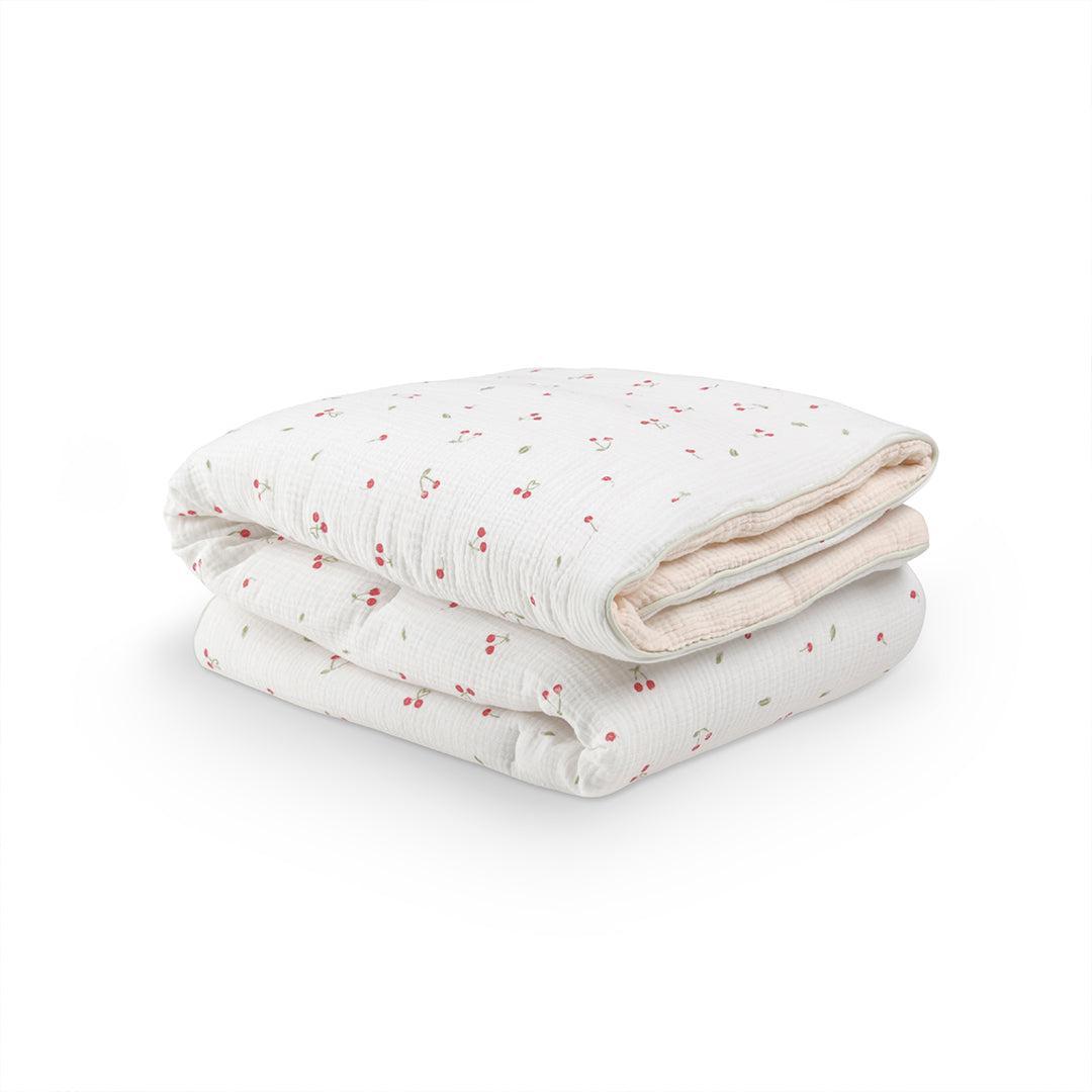 CuddleCo 4pc Cot Bed Bedding Set - Ditsy Cherry-Bedding Sets-Ditsy Cherry-Cot Bed | Natural Baby Shower