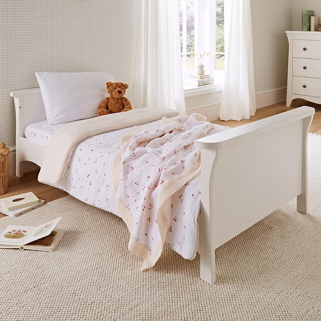 CuddleCo 4pc Cot Bed Bedding Set - Ditsy Cherry-Bedding Sets-Ditsy Cherry-Cot Bed | Natural Baby Shower