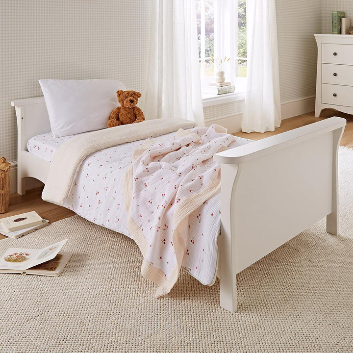 CuddleCo 4pc Cot Bed Bedding Set - Ditsy Cherry-Bedding Sets-Ditsy Cherry-Cot Bed | Natural Baby Shower