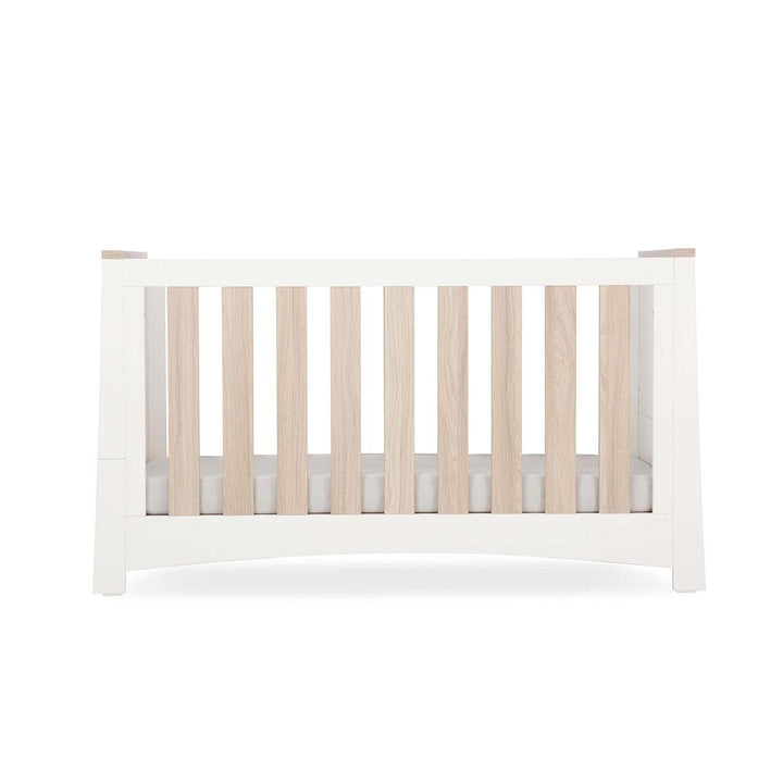 CuddleCo Ada Cot Bed - White/Ash-Cot Beds-White/Ash-No Mattress | Natural Baby Shower