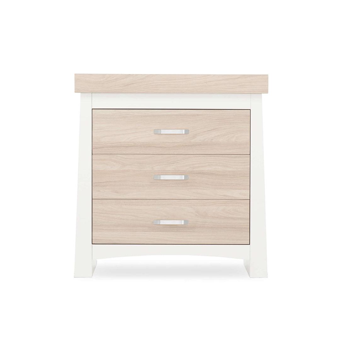 CuddleCo Ada 3-Drawer Dresser - White/Ash-Nursery Sets-White/Ash- | Natural Baby Shower