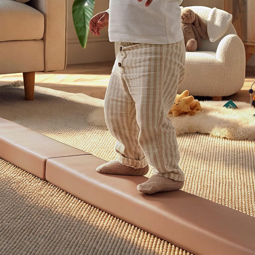 CuddleCo Balance Beam - Sea Salt-Climbing Frames-Sea Salt- | Natural Baby Shower
