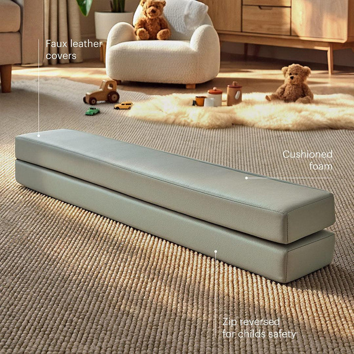 CuddleCo Balance Beam - Sea Salt-Climbing Frames-Sea Salt- | Natural Baby Shower