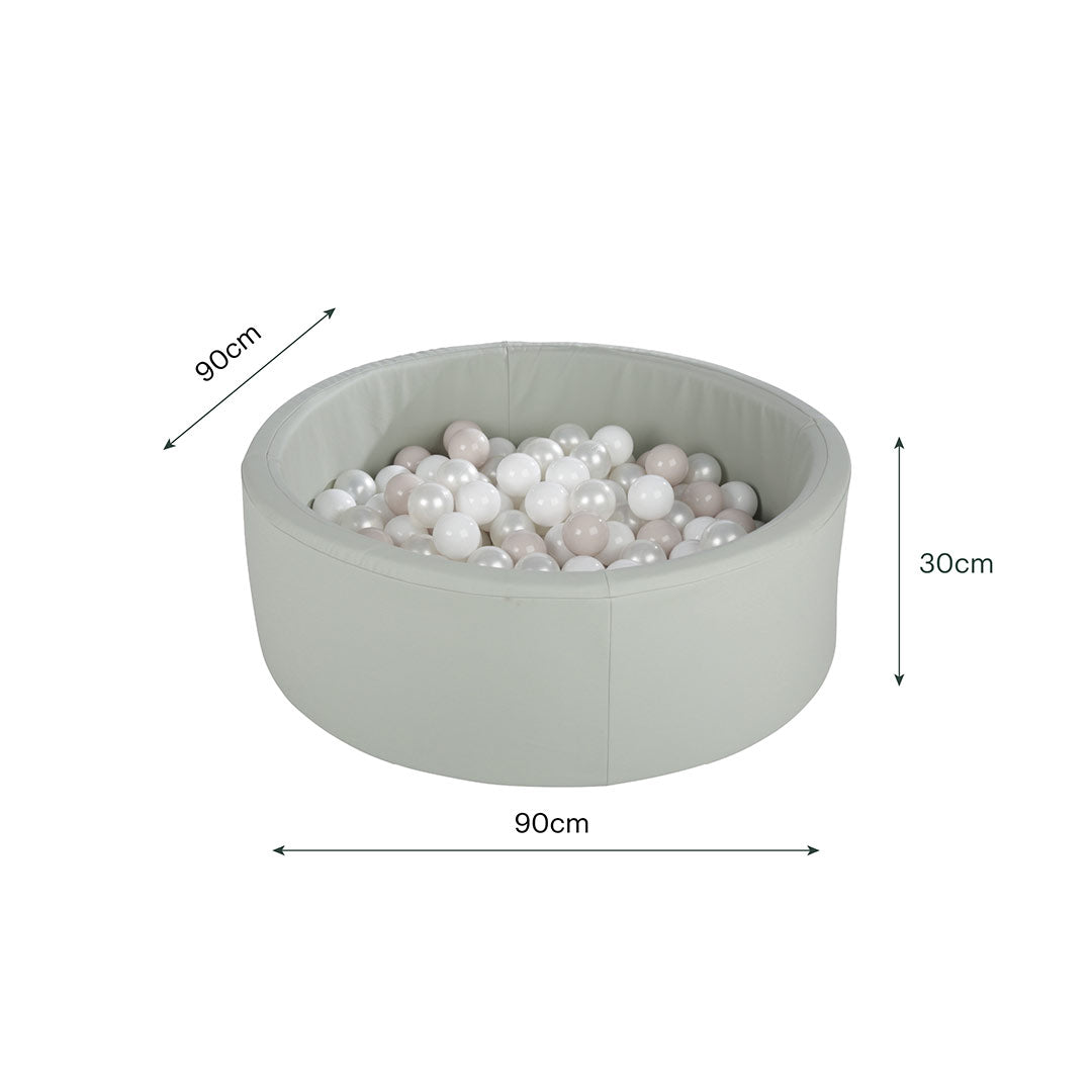 CuddleCo Ball Pit with Balls - Sea Salt-Ball Pits-Sea Salt- | Natural Baby Shower