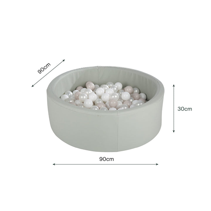 CuddleCo Ball Pit with Balls - Sea Salt-Ball Pits-Sea Salt- | Natural Baby Shower