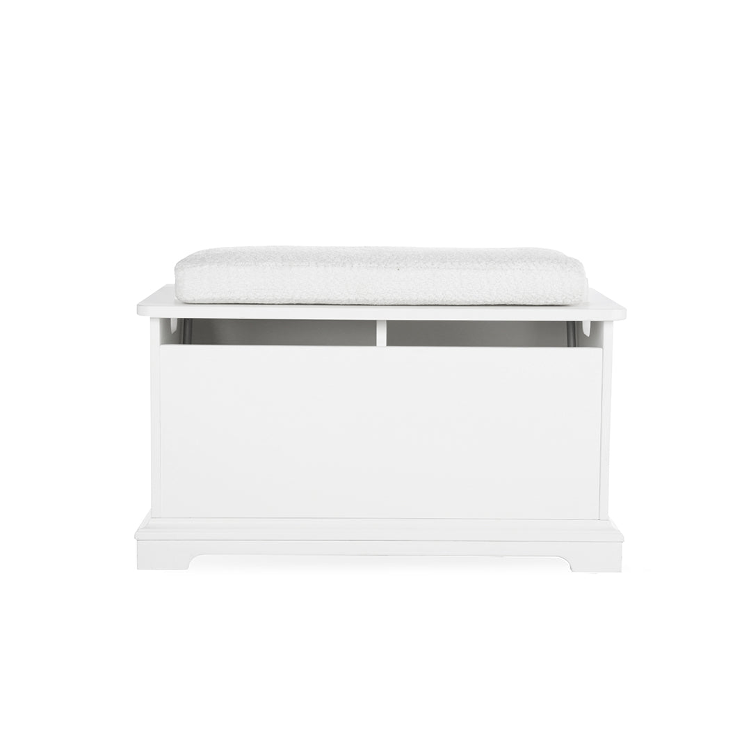 CuddleCo Storage Box & Cushion - White-Storage-White- | Natural Baby Shower