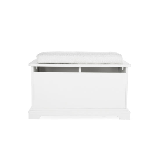 CuddleCo Storage Box & Cushion - White-Storage-White- | Natural Baby Shower