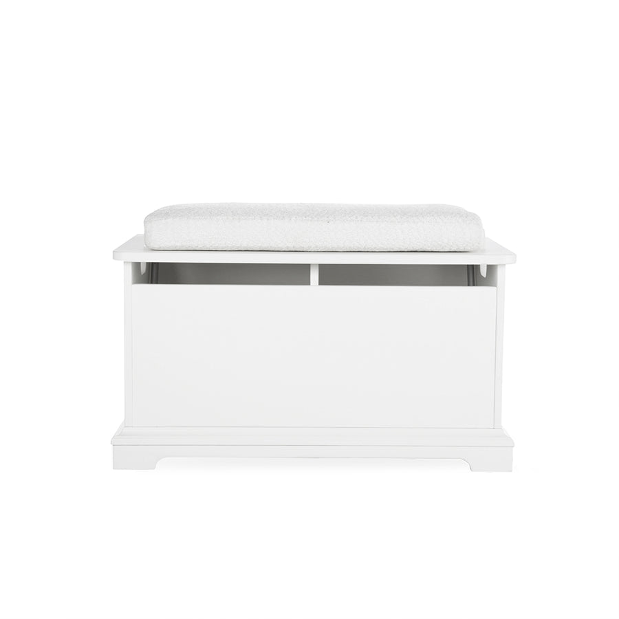 CuddleCo Storage Box & Cushion - White-Storage-White- | Natural Baby Shower