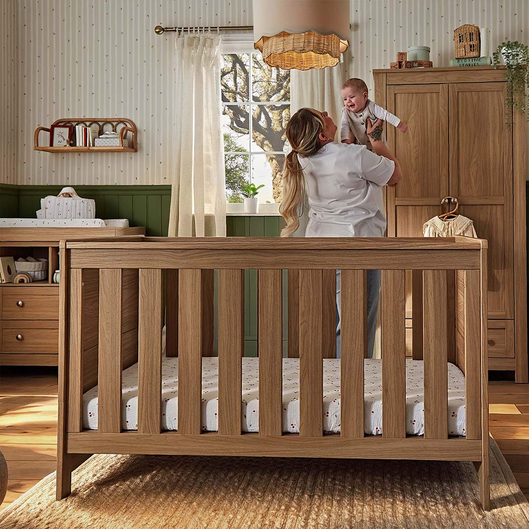 CuddleCo Burford 2pc Set - Oak-Nursery Sets-Oak- | Natural Baby Shower