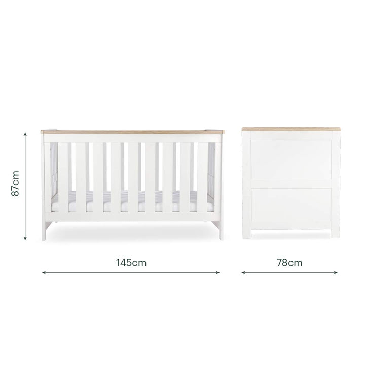 CuddleCo Burford 3pc Set - White/Oak-Nursery Sets-White/Oak- | Natural Baby Shower