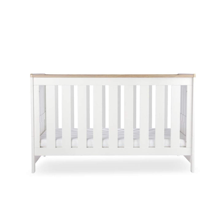 CuddleCo Burford Cot Bed - White/Oak-Cot Beds-White/Oak- | Natural Baby Shower