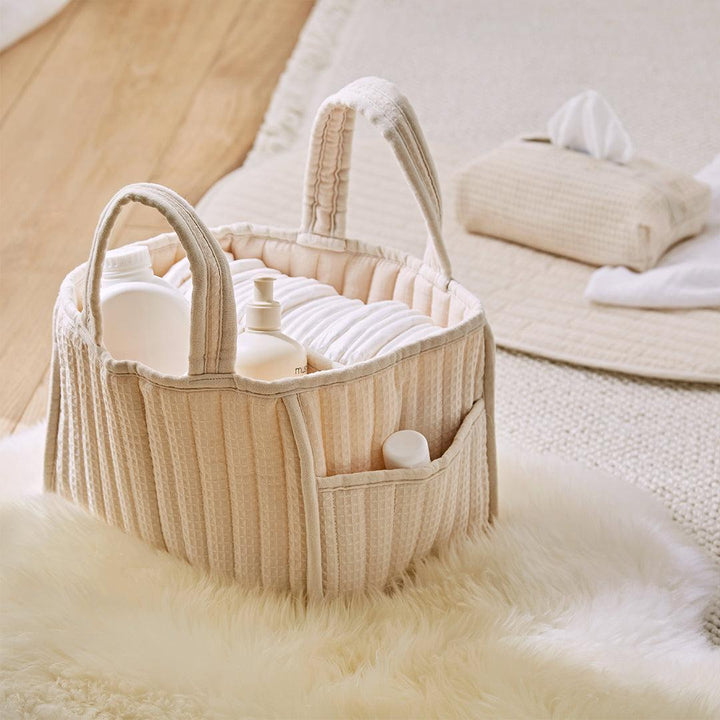 CuddleCo Changing Set - Cashmere Waffle-Nappy Laundry + Storage-Cashmere Waffle- | Natural Baby Shower