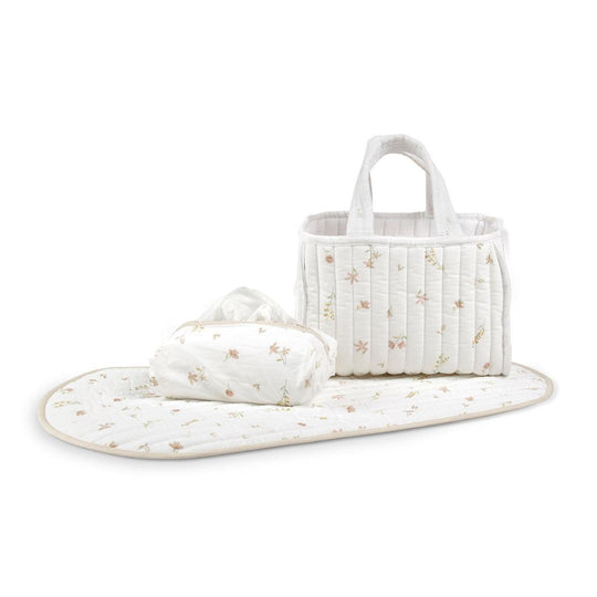 CuddleCo Changing Set - Cashmere Meadow-Nappy Laundry + Storage-Cashmere Meadow- | Natural Baby Shower