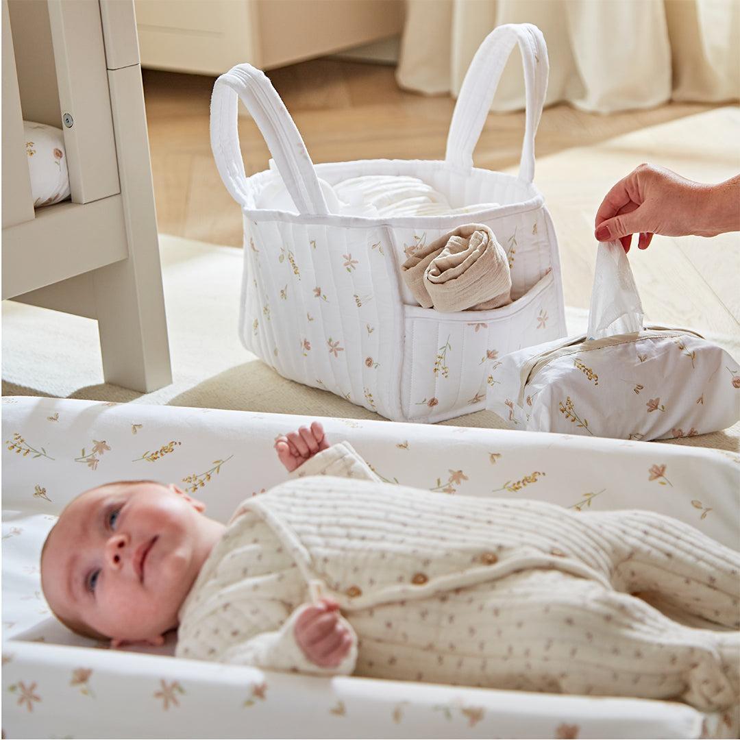 CuddleCo Changing Set - Cashmere Meadow-Nappy Laundry + Storage-Cashmere Meadow- | Natural Baby Shower